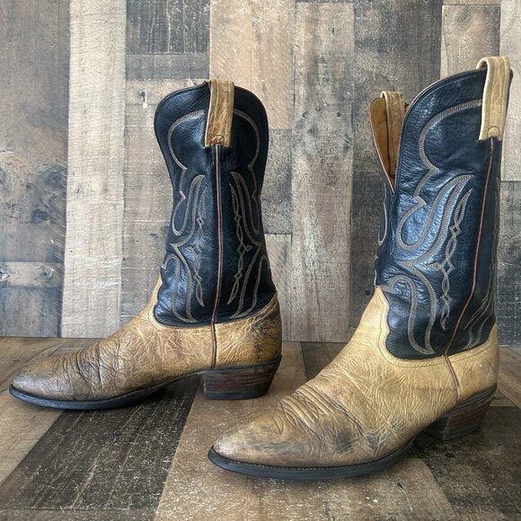 Nocona Vintage Bullhide Western Cowboy Boots Mens 12 B - Picture 10 of 12
